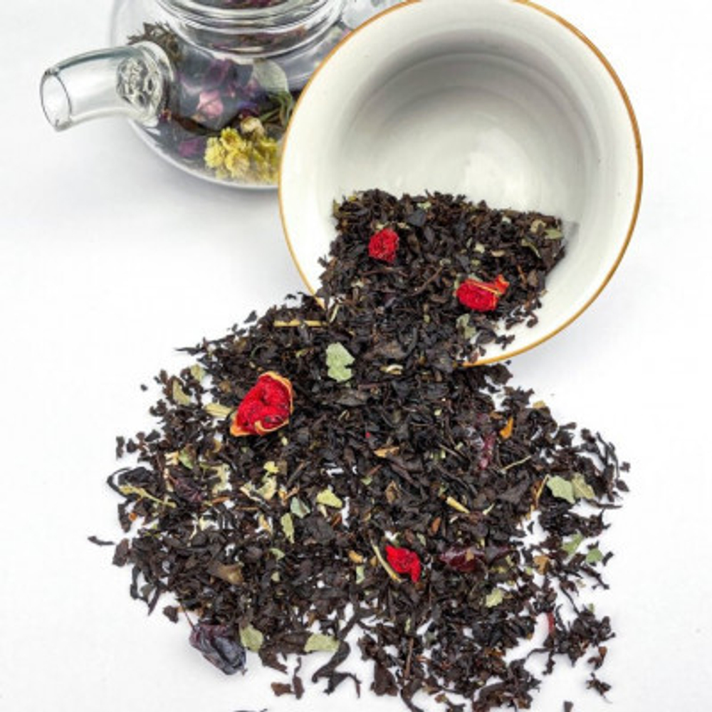 Черный чай BERRY-TEA |  с клюквой | 18гр под стакан | Эконом