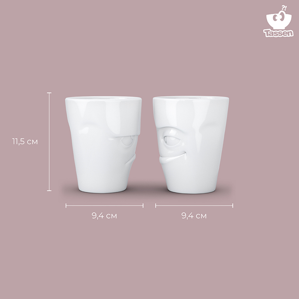 Набор кружек grumpy & impish, 350 мл, белый, 2 шт.