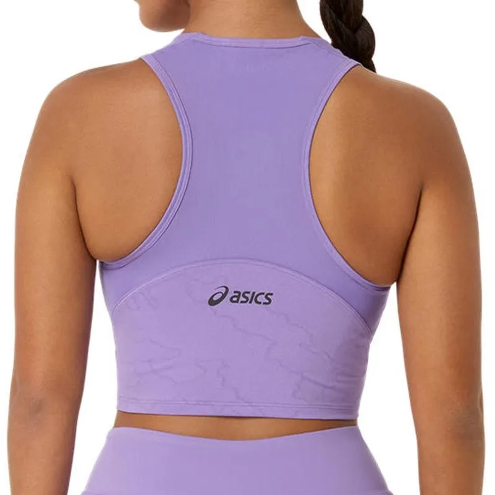 Женский топ теннисный Asics Match Crop Night Energy - faded plum