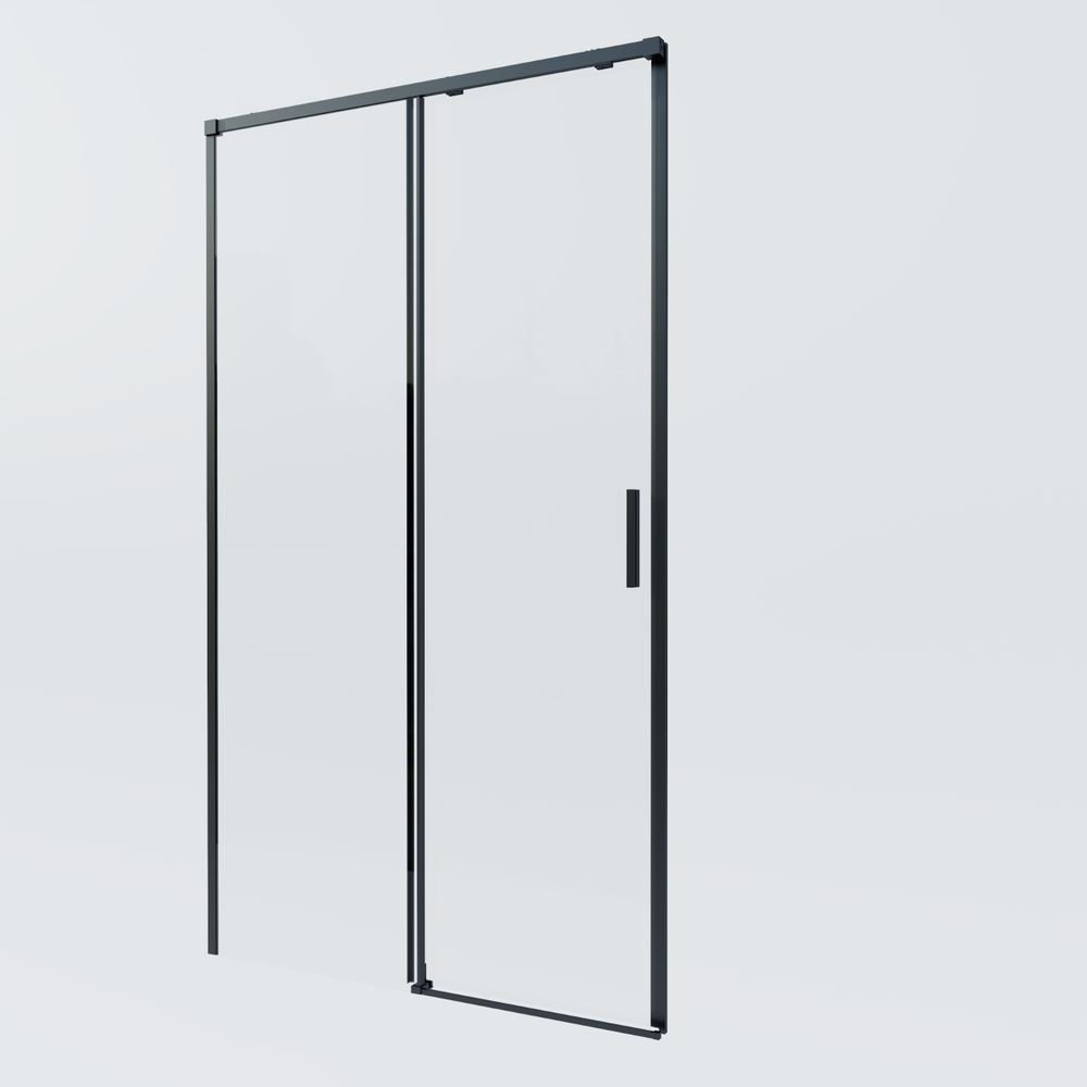 Душевая дверь Soft 2 VDS-3SO2130CLB, 1300, черный, стекло прозрачное