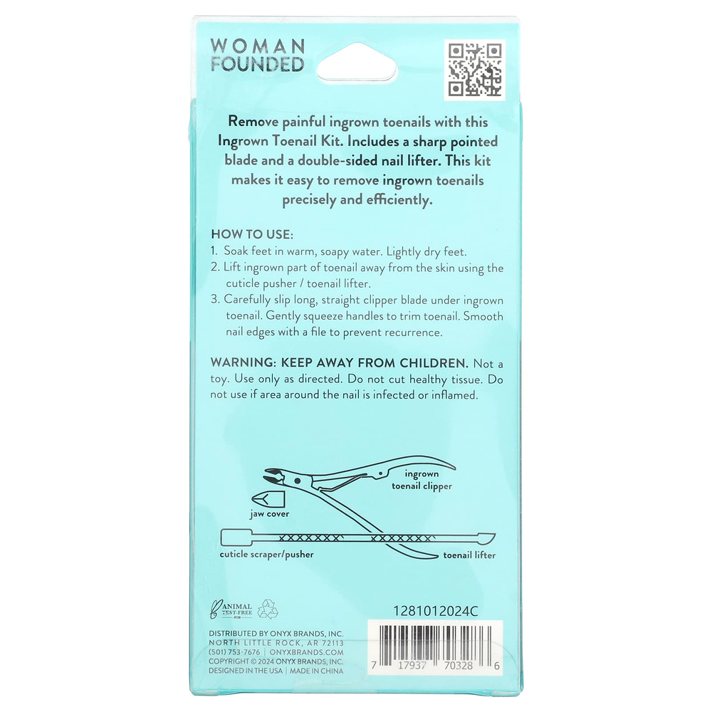 Onyx Professional, Bye Ingrown Toenail, комплект из 3 предметов