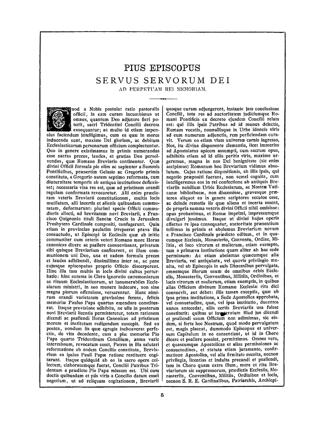 Breviarium romanum ex decreto sacrosancti Concilii tridentini restitutum | Catholic Church