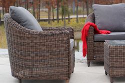 "Кон Панна" лаунж-зона из искусственного ротанга, цвет коричневый