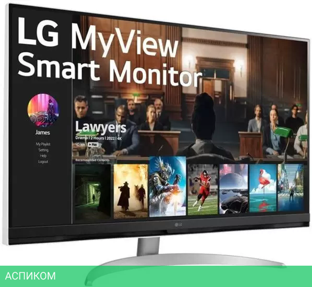 Монитор LG MyView Smart Monitor 32SQ700S-W