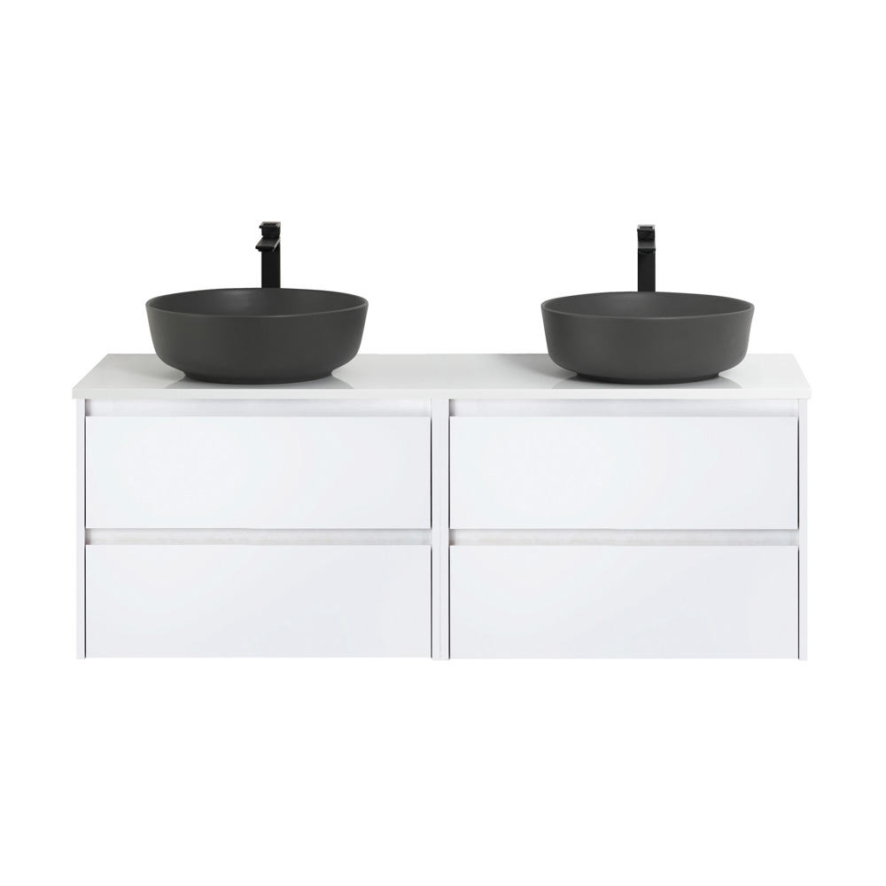 Мебель для ванной комнаты со столешницей BelBagno KRAFT-1200 Bianco Opaco