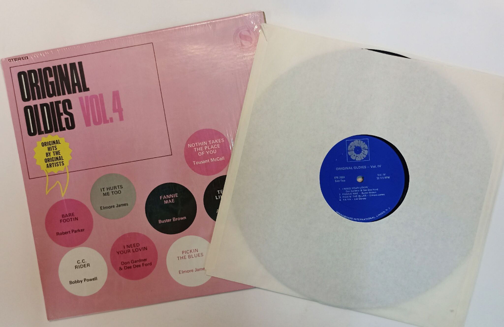 Винтажная виниловая пластинка LP Сборник Original Oldies Vol. 4 (USA 1972)