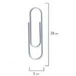 Скрепки канцелярские 28мм, 100шт, Staff, оцинкованные, картон. упак.