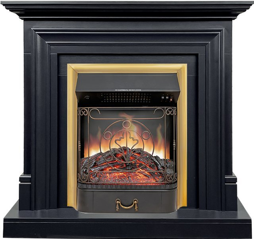 Каминокомплект Bradford - Серый графит с очагом Majestic FX Brass