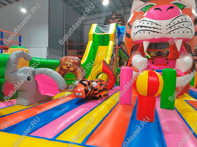 Коммерческий надувной батут «Прайд» с широким входом 12*7*6 м