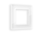 AF330101 Рамка ALFA Platos (Белый Стекло органическое) 1-ая