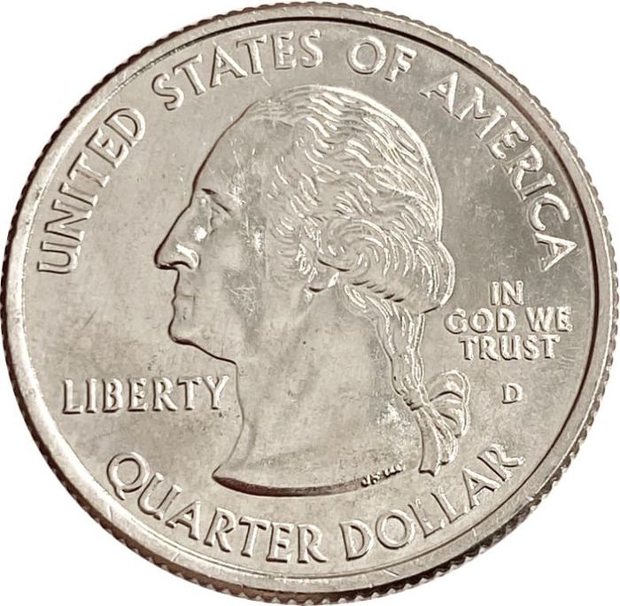 25 центов (1/4 доллара, квотер) 2006 США «Штат Южная Дакота» (D)