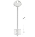 Заготовка сувальдного ключа 10700 GRD4D
