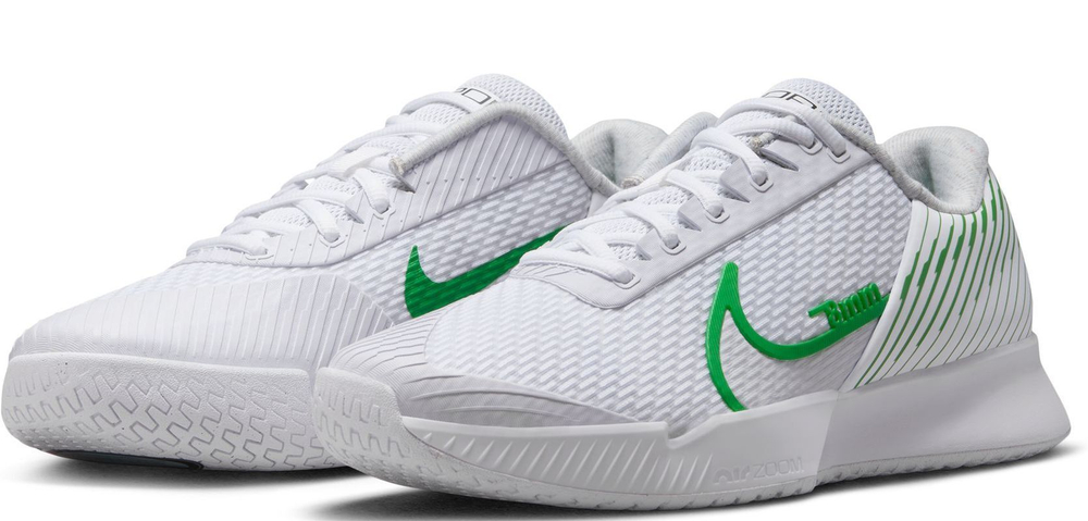 Мужские кроссовки теннисные Nike Zoom Vapor Pro 2 - белый, зеленый
