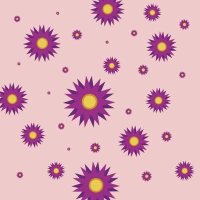 Purple flowers pattern