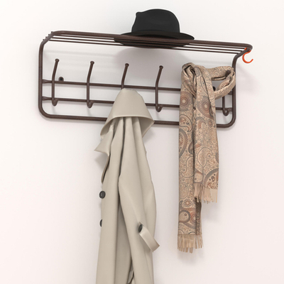 Вешалка с полкой 80 коричневая