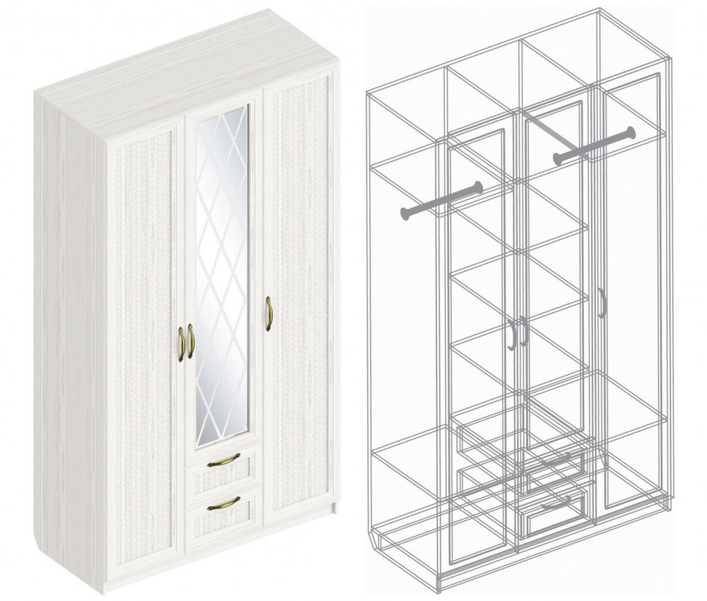 Детская "Александрия" №1 (бодега светлая), ЛДСП/МДФ, Велес