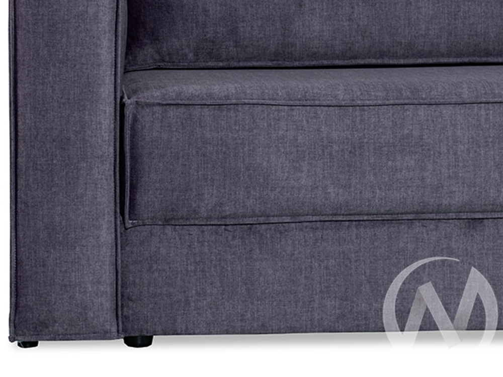 Диван прямой Эдельвейс (БД) SQUARE 19 (велюр синий)