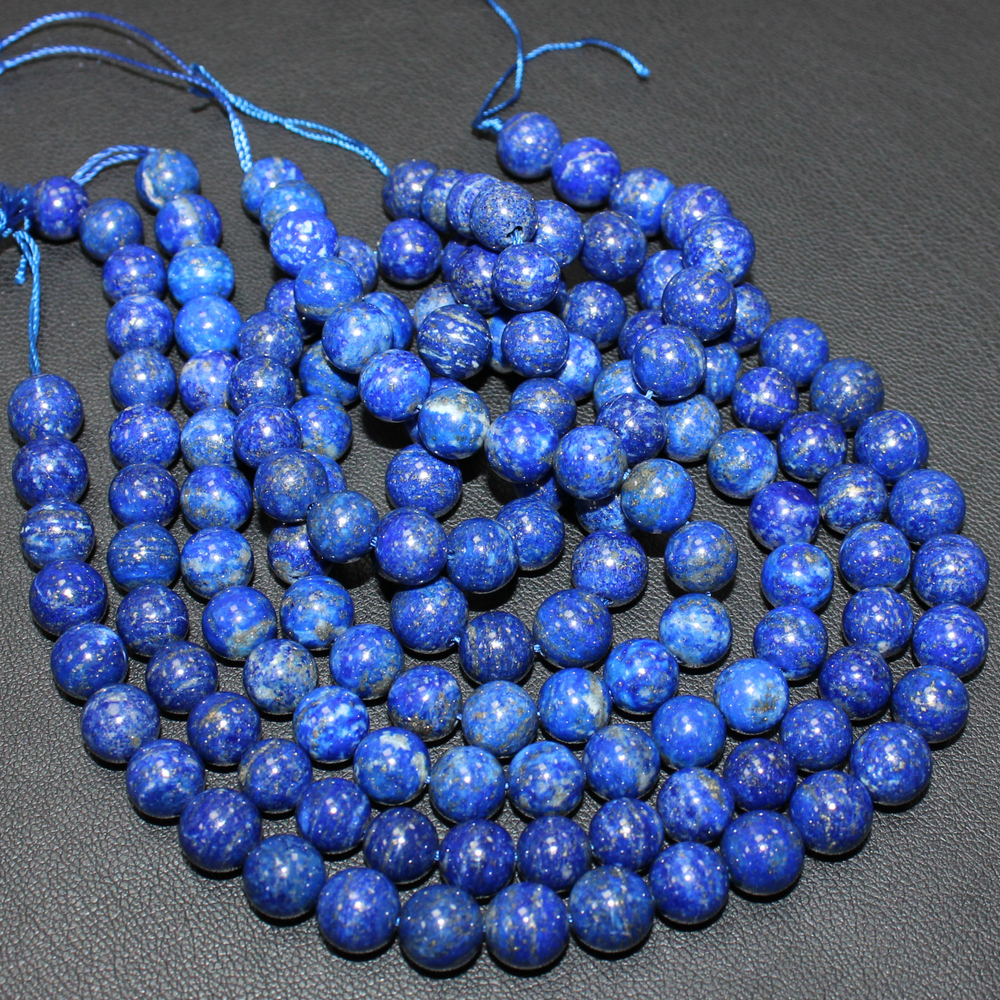 Лазурит Афганский А качество бусины 6мм 8мм 10мм