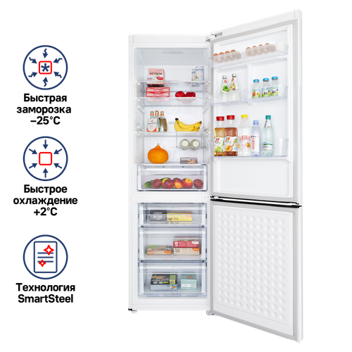 Холодильник-морозильник MAUNFELD MFF195NF