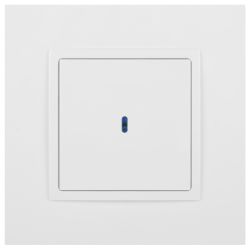 Выключатель ЭРА Elegance 14-1102-01М с подсветкой, 10АХ-250В, белый матовый