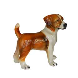 Boxer Статуэтка собаки породы Джек Рассел бело-рыжий