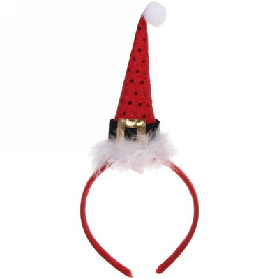 Ободок карнавальный «Колпак Деда Мороза» 13х27 см