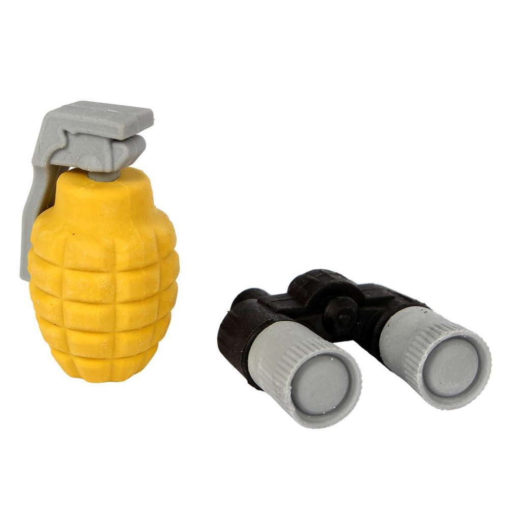 Набор ластиков на блистере "Оружие" 5 шт, 2 вида микс, С-40384