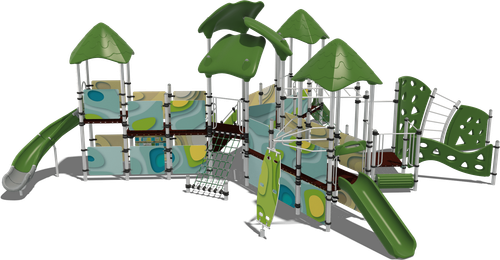 Детский городок Кипр (комплектация 3, паттерн Papercut)