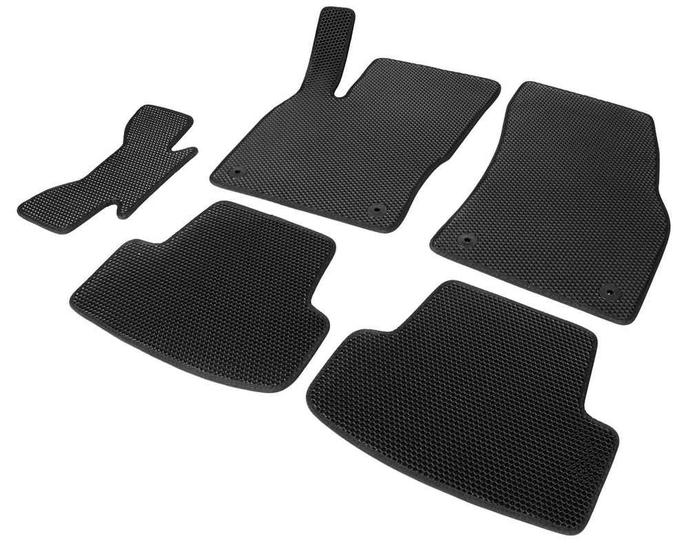Коврики в салон автомобиля AutoFlex EVA (ЭВА, ЕВА) Business для Skoda Karoq 2020-н.в./Volkswagen Taos 2021-н.в., 5 частей, с крепежом, 3510401