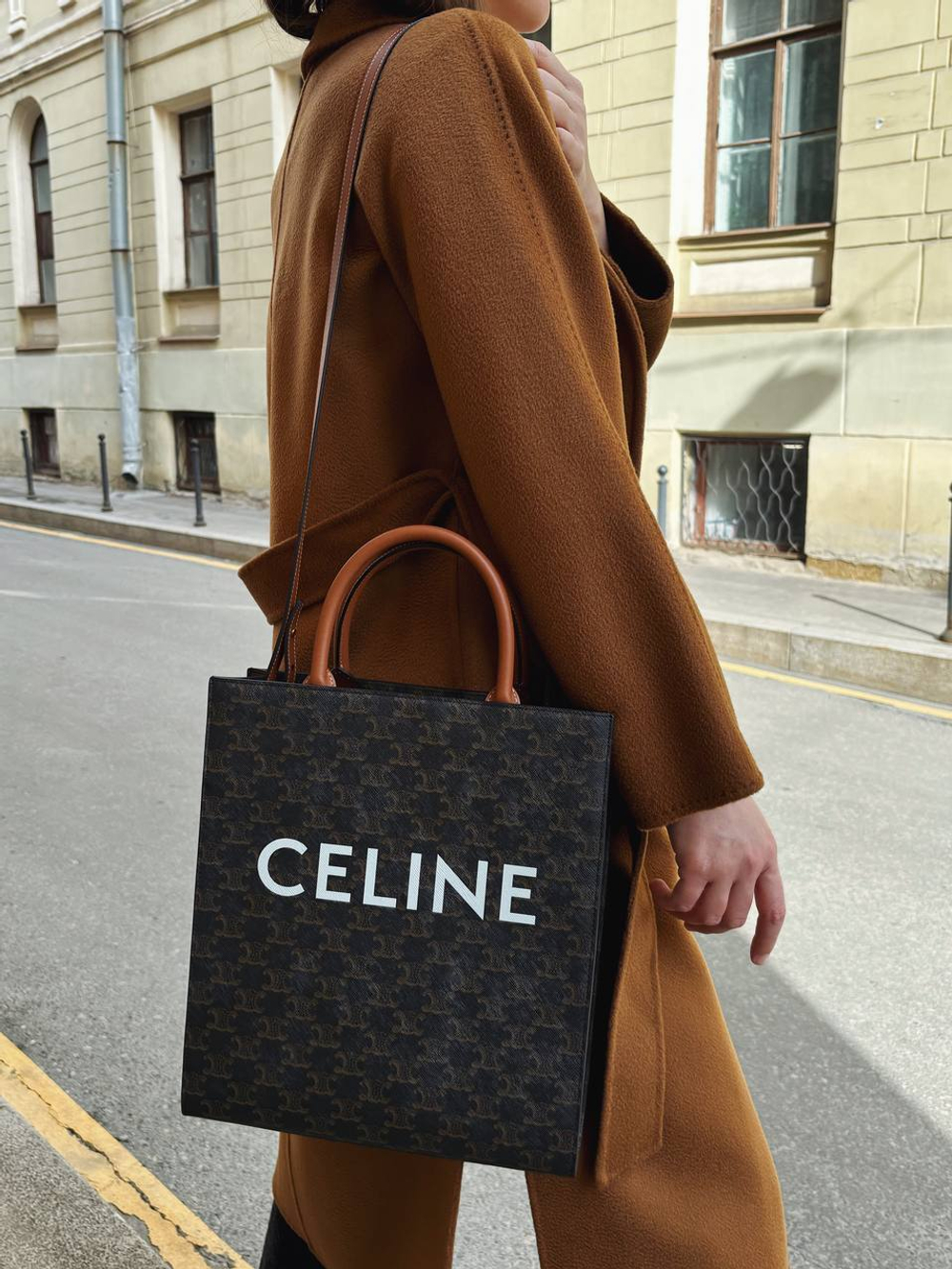 Celine Small Cabas Vertical in Triomphe