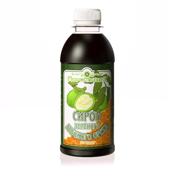 Зеленый грецкий орех (сироп на меде)