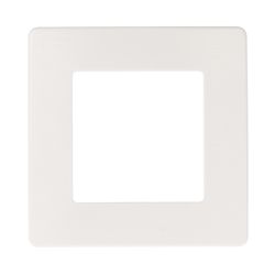 Рамка для розеток и выключателей ЭРА Серия 12 12-5101-01 на 1 пост, Сатин, белый