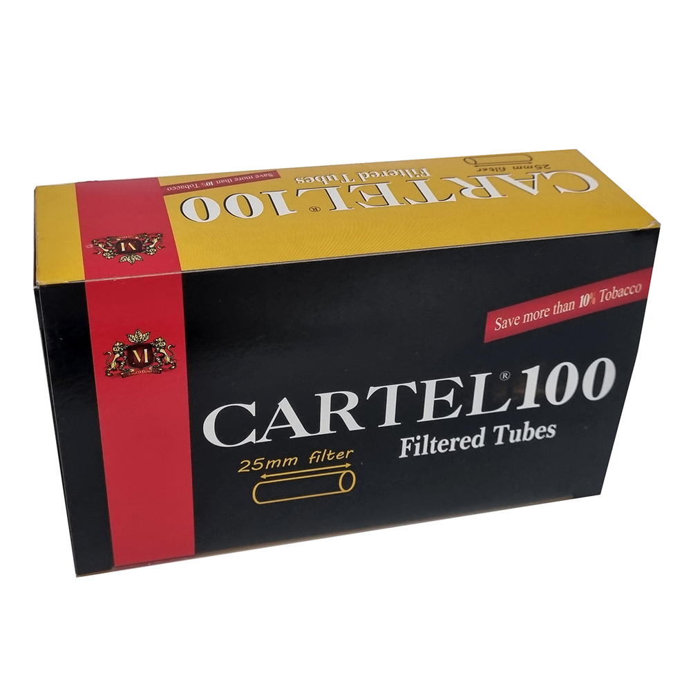 Гильзы для сигарет "Cartel" Extra Long Filter 25мм 100шт. Товар уцененный