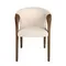 Стул Angel Cerda 5151, кремовый бархат, орех