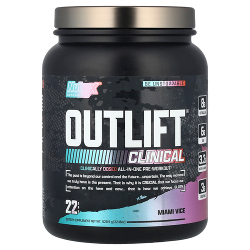 Nutrex Research, Outlift® Clinical, Miami Vice, 628,9 г (22,18 унции)