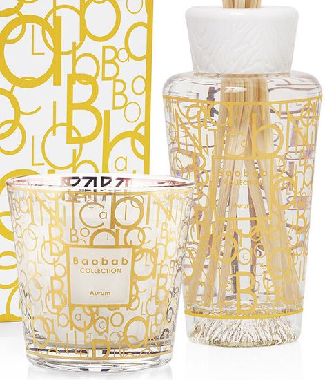 Aurum, набор аромадиффузор и свеча My first Baobab, Baobab Collection