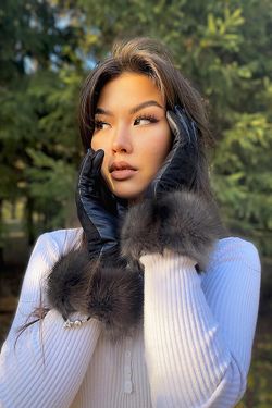 Брелок из меха «Енотик»