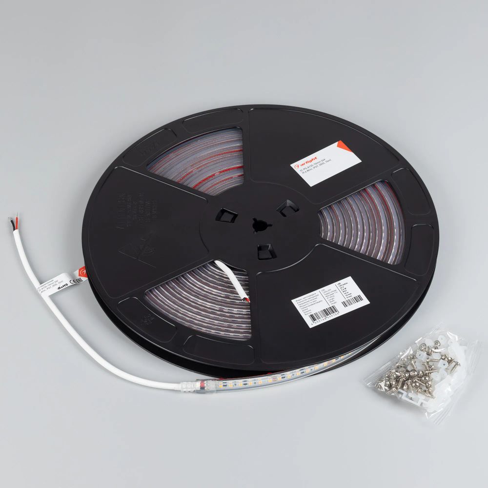 Светодиодная лента герметичная IC-PS-A120-10mm 24V Day4000 (9.6 W/m, IP67, 2835, 10m) (Arlight, стабилизированная) 050632