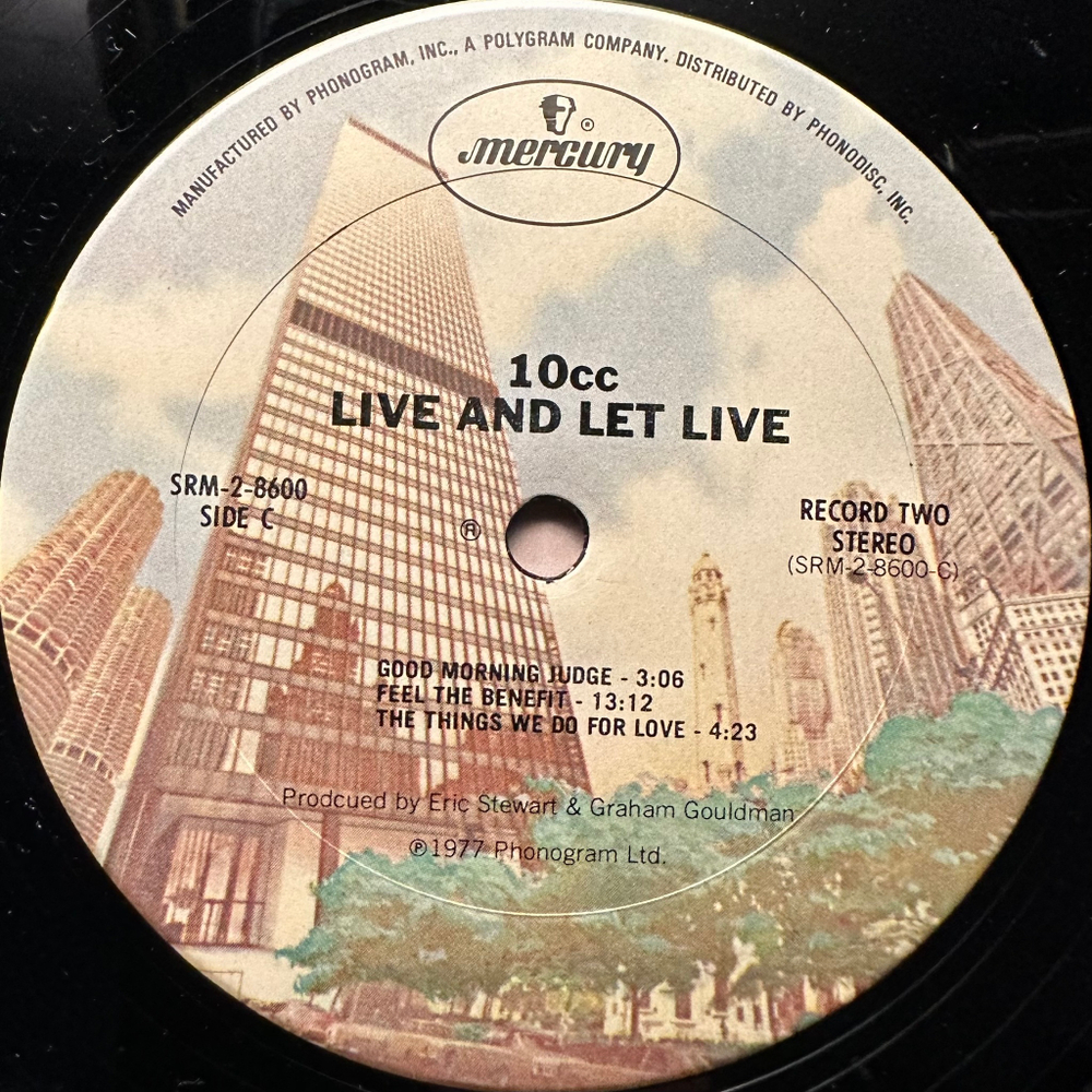 10cc - Live And Let Live 2LP (США 1977г.)