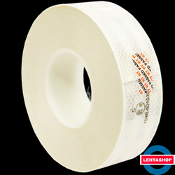 Белая светоотражающая лента 104R для контурной маркировки 50,8 мм х 50 м