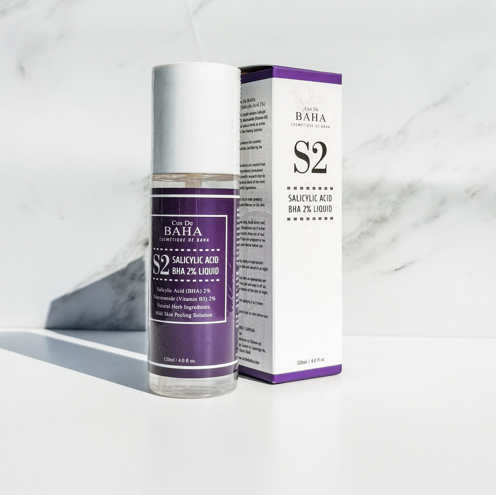 Тоник для лечения акне и сужения пор Cos De Baha Salicylic Acid BHA 2% Liquid