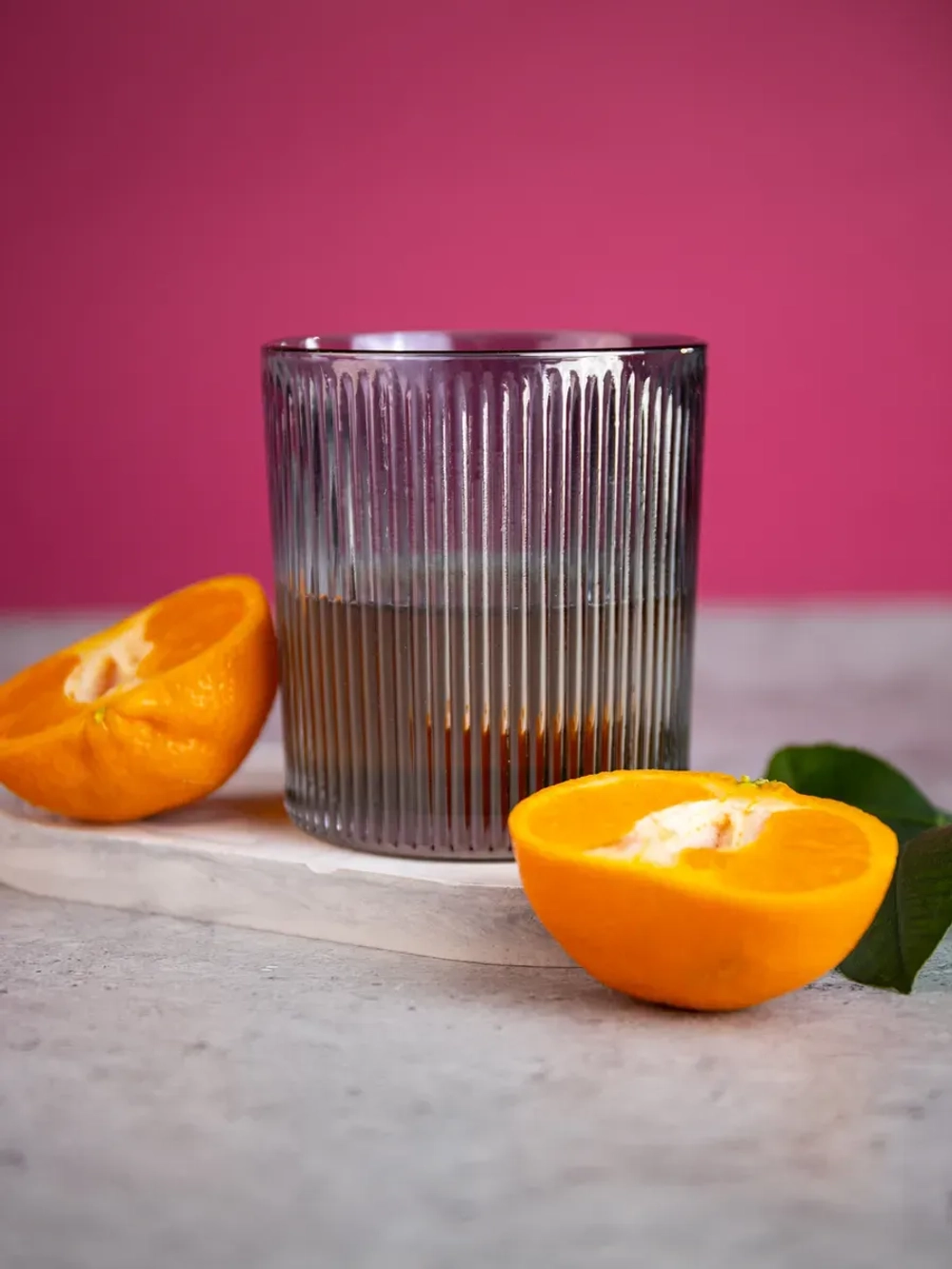 Набор ребристых бокалов для виски, 350 мл. 6 шт. черные