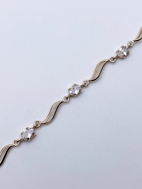 Браслет Б-47-033 фианиты ПЗ (Ag 925)