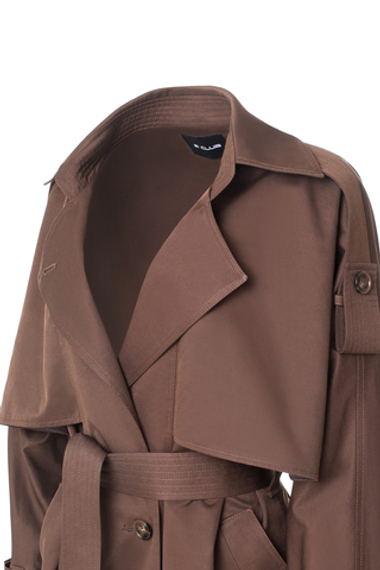 "Trench cape" Тренч-кейп в пол из хлопка.