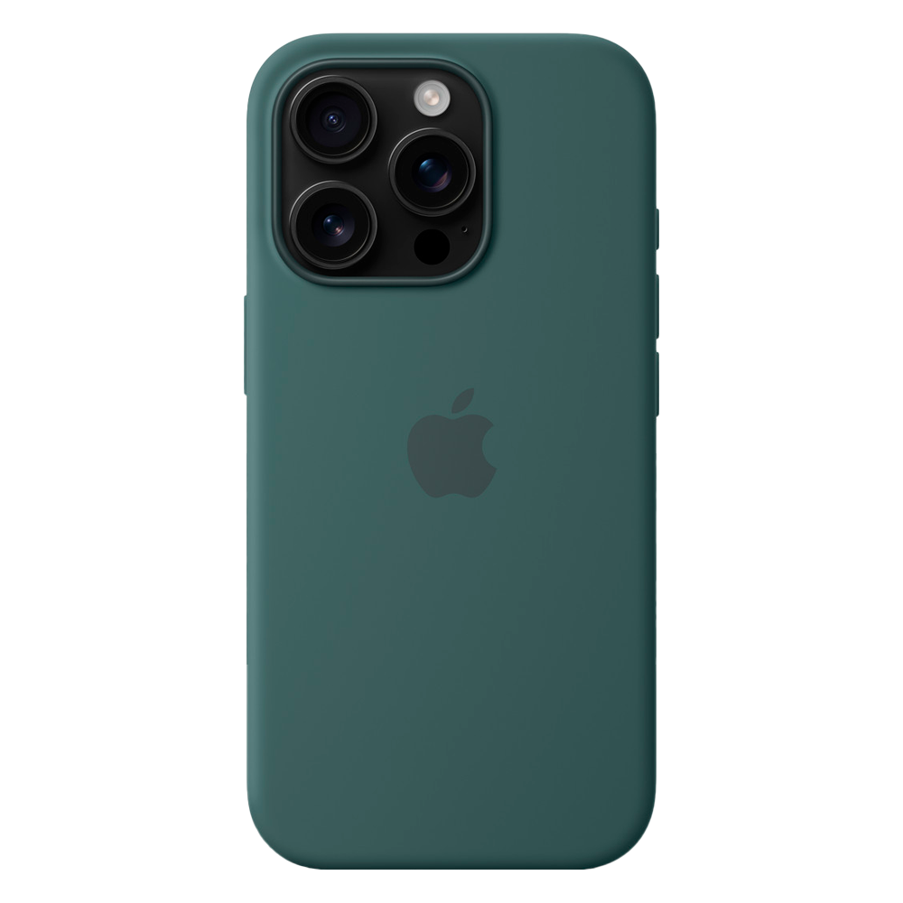 Силиконовый чехол с поддержкой MagSafe Apple Silicone Case для iPhone 16 Pro, Lake Green (Озерно-зеленый)