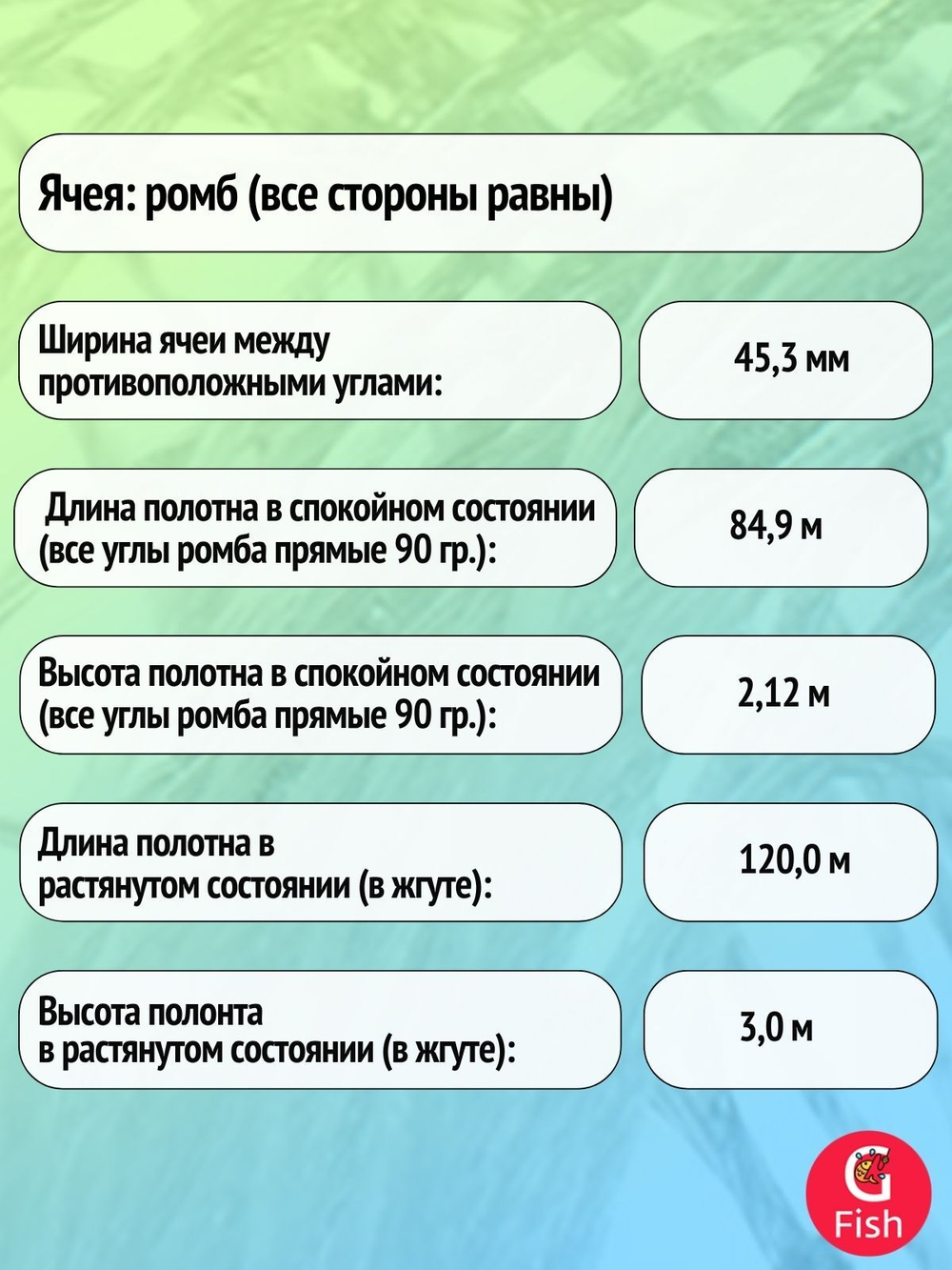 Сетка строительная Momoi Хамелеон скрученная леска, толщина 0,12мм*3, ячея 32мм, высота 3,0м кукла