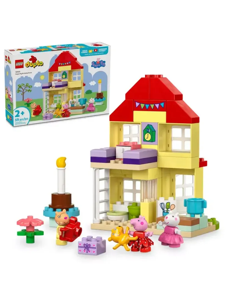 Конструктор Duplo 10432 Свинка Пеппа: домик для дня рождения