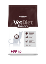 CAT Альфа Пет Vet Diet Urinary сухой корм для взрослых кошек и котов при заболеваниях нижних отделов мочевыводящих путей 400г