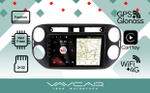 Магнитола для Volkswagen Tiguan 2011-2016 (рамка черная, прямоуг. кнопка) - Vaycar VA81-0489 на Android 13, 8-ядер, 2Гб-32Гб, 4G SIM-слот