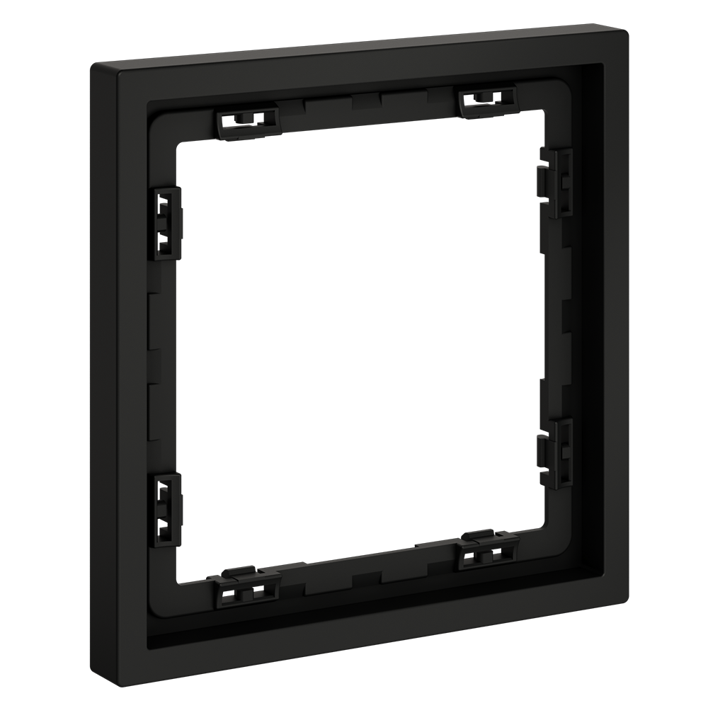 Рамка пластиковая VOLTUM S70 на 1 пост, (черный матовый)